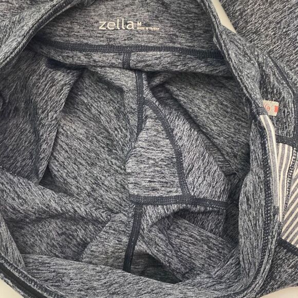 Zella Women's Athletic High-Rise Side Stripes Work Out Leggings In Grey Size Med - Picture 10 of 16